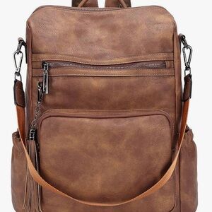 Elegant Brown Women's Backpack